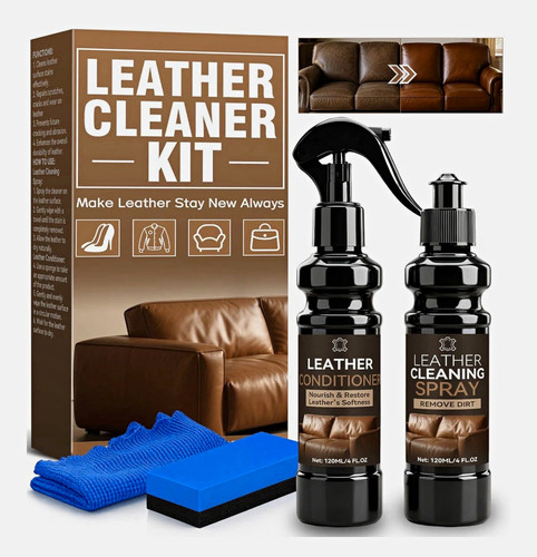 Leather cleaner kit spray - leather,